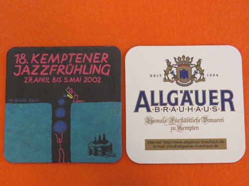 Beer coaster allgauer - coaster, ~