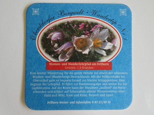 Beer coaster allgauer - beer,